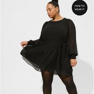 Torrid Black Long Sleeve Dress